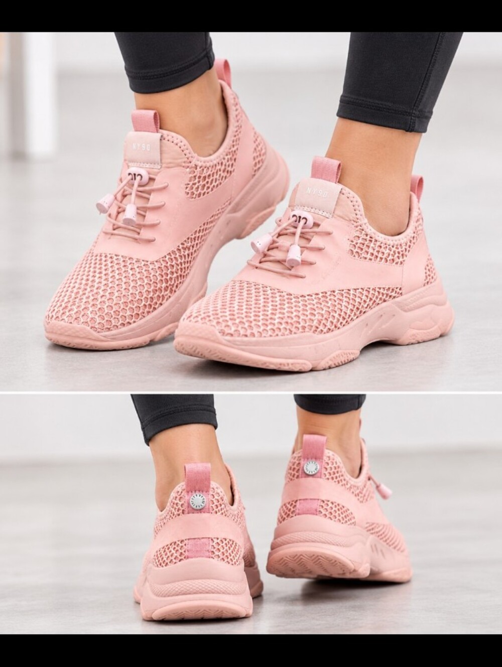 Steve Madden NY 90 Pink Mesh Women's Athletic Sneakers Size 10